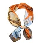 CCAIPU Kadınlar için İpek Eşarp, Yumuşak Hafif Eşarp İpek Saten Bandana Bayanlar Tüm Sezonlar için İpek Eşarp - 90x90cm, F, 90x90cm