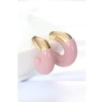 CCB Gül Kurusu Gold Çift Renk Küpe - EBJ240521W24165