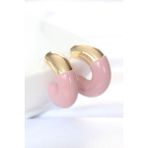 Ccb Gül Kurusu Gold Çift Renk Küpe - Lisinya - 001-Renkli