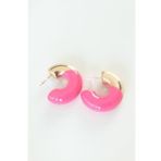 CCB Pembe Gold Çift Renk Küpe