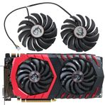 CCBBAA 2 ADET PLD10010S12HH DC12V 0.40A 4PIN MSI RX470 480 570 580 GTX1080Ti 1080 1070 1060 Oyun Grafik Kartı Soğutucu Fan