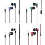 CCeCCe 4 paket kablolu kulakiçi 3.5MM 3 kutuplu stereo kulaklık kulak içi kulaklık mikrofon olmadan 1 metre örgülü kordon kulaklık MP3 kaset kaydedici CD çalar müzik telefon ses kartı bilgisayar