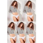 C&City 5'li 523 Beyaz Bikini Külot