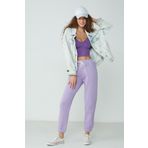 C&City Basic Jogger 902 Lila Kadın Eşofman Altı