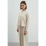 C&City Pure Touch Basic Sweatshirt CC7005 Bej