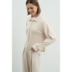 C&City Pure Touch Fermuarlı Sweat CC7002 Bej