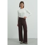 C&City Pure Touch Nervür Dikişli Pantolon CC7003 Kahve