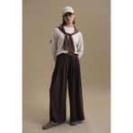 C&City Pure Touch Pileli Bol Pantolon CC7006 Kahve