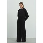 C&City Pure Touch Pileli Bol Pantolon CC7006 Siyah