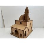 ccn design Ahşap Boyanabilir Demonte Cami Maketi İslami Eğitici Öğretici Geliştirici Sağlıklı Oyuncak