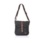 Ççs 31070-S Siyah Kanvas Kumaş Portföy Postacı Çanta