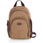 Ççs 51376 Kanvas Kumaş Sırt ve Çapraz Askılı Çanta