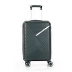 Ççs 5222 Koyu Yeşil 75 cm Diagonol Çizgili Büyük Boy Valiz