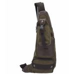 Ççs Body Bag Kahve Kanvas Kumaş Sırt Çantası