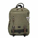 Ççs London 51565 Kanvas Laptop Sırt Çantası Haki Tik