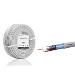 Cctv Kablo Mini Coax Eco Cca 2X0.50mm 100 Mt (Gri - HDX5580-100)
