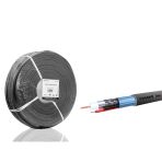 Cctv Kablo Mini Coax Eco Cca Pe 2X0.50 Mm Dış Mekan 250 M - Siyah Hdx5582-250