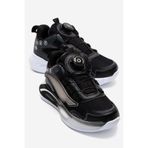 CCWAY AYAKKABI Kilitli Bağcık Anorak Çocuk Spor Ayakkabı 26-30 SİYAH FÜME