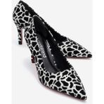 Ccway Kadın Stiletto Ayakkabı ZEBRA