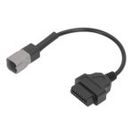 CCYLEZ 6PIN 16PIN teşhis kablosu adaptörü yedek MOTO ATV UTV motosiklet bisiklet için OBDII tarayıcı kablosu fiş ELM 327 V.1.5 bilgisayar için