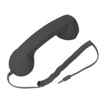 CCYLEZ Siyah Retro Radyasyona Dayanıklı Kablosuz Cep Telefonu Ahizesi
