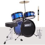 CD300X-BL Akustik Çocuk Baterisi Davulu Seti 5-14 Yaş Için Full Set
