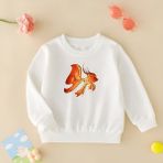 Cda Premium Tatlı Japon Balığı Unisex Çocuk Sweatshirt - 001-Beyaz - 1 - 2 Yaş