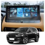 CDEFG Nissan Qashqai j12/Juke 2024 Facelift/X-Trail T33 e-POWER 2022-2023 2024 ile uyumlu Navigasyon Koruyucu Folyo 4H Çizilmez 12,3 inç GPS Ekran Koruyucu Folyo Navigasyon Folyo Aksesuar 2 Adet (PET