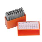 CDQL 27 Adet Metal Damga Seti, Metal Damga Seti, Metal Harf Pulları, Turuncu Karbon Çelik Metal Küçük Harf Punch Damga Seti, Mücevher Deri Kutulu