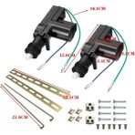 Cdwishbest 12V 2 Telli Araba Kapısı Güç Merkezi Kilit Motor Kiti Aktüatör Oto Araç Uzaktan Merkezi Kilitleme Sistemi Motorlu Araba Alarm Sistemleri (Yurt Dışından) - Siyah