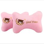 Cdwishbest Ayı4 Tarzı 2 Adet Evrensel Karikatür Araba Boyun Yastıklar Peluş Nefes Dinlenme Kafalık Minderi Yastık Araba Iç Aksesuarları (Yurt Dışından) - Renkli