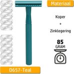 Cdwishbest D657-TURUNCU Tarzı Haward Jiletli Jilet, 10 Jiletli, Kadın Metal Tıraş Makinesi, Erkek Manuel Sakal Tıraş Makinesi, Sürdürülebilir, Sıfır Atık, Yeniden Kullanılabilir (Yurt Dışından)