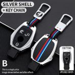 Cdwishbest Gümüş Rengi Araba Anahtarı Kılıf Kapak Anahtar Çanta Mercedes Benz A B Lass Amg Gla Cla Glc W176 W221 W204 W205 Aksesuarları Tutucu Kabuk Anahtarlık (Yurt Dışından)