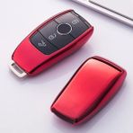 Cdwishbest Kırmızı Yeni Tpu Araba Uzaktan Anahtar Kutu Kabuk Mercedes Benz E Sınıfı E200 E260 E300 E320 Koruyucu Anahtar Kapağı Fob Tutucu (Yurt Dışından)