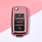 Cdwishbest Pembe Aşınmaya Dayanıklı Yeni Yumuşak Tpu Tam Kapak Araba Anahtarı Durum Volkswagen Vw Passat Golf Jetta Bora Polo Sagitar Tiguan Aksesuarları (Yurt Dışından)