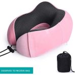 Cdwishbest Pembe Set 1 Stili Araba U Şekilli Battaniyeler Boyun Yastıkları Yumuşak Yavaş Ribaund Uzay Seyahat Yastığı Katı Boyun Servikal Sağlık Yatakları (Yurt Dışından) - Renkli