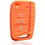 Cdwishbest Portakal Silikon Araba Aksesuarları Anahtar Kılıfı Volkswagen Golf 7 Tiguan Skoda Octavia A7 Için Seat Ateca Fr Anahtarlık Araba-Styling (Yurt Dışından)
