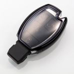 Cdwishbest Siyah Li Tpu + Pc Araba Anahtarı Kılıf Kapak Anahtarlık Zincir Yüzük Mercedes Benz W203 W210 W211 W124 W202 W204 Amg Aksesuarları (Yurt Dışından)