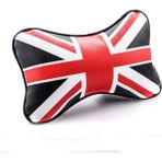 Cdwishbest Siyah ve Kırmızı 1 Pc Stili 1 Adet Araba Yastık Boyun Kafalık Bmw Mını Cooper Için Pu Deri Evrensel Kafa Dinlenme Minderi Ped Oto Styling Aksesuarları Pamuk (Yurt Dışından) - Renkli