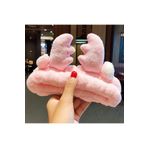 C&E Design Peluş Pembe Angel Melek Kanatlı Makyaj ve Banyo Bandı Seti