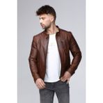 CE-YIL Erkek Spor Mont - 4XL - Kahverengi