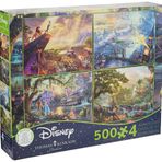 Ceaco 4-in-1 Multi-Pack Thomas Kinkade Disney Dreams Collection Jigsaw Puzzle (500 adet)