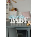 ceatly Welcome Baby Dekoratif Yazı Objesi – Bebek Odası Kapı ve Masa Süsü – Hoşgeldin Bebek Süsü