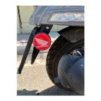 Cebeci Oto Honda Kırmızı Beyaz Çizgili Damla Etiket 5X5 2Li Motor Aksesuarı Etiket Sticker Reflektör Uyumlu