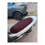 CEBECİOTO SİYAH KIRMIZI DESENLİ PENYE MOTOSİKLET KILIFI - 50CC ve 125CC MOTOR UYUMLU