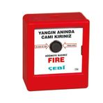 Çebi 603-03 Kare Camlı Yangın İhbar Butonu