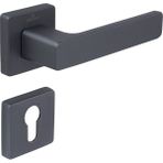 Çebi Kapı Kolu Zıpp C5218 MP67 Düz Flat YALE KAPI KOLU - Füme