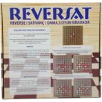 Çebi Toys 3 Oyun Bir Arada Satranç Dama ve Reverse - Beyaz