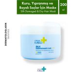 Cecemed İpek Proteinli Saç Maskesi 200 ml – Kuru ve Yıpranmış Saçlar İçin Kinoa Sütü ve Hindistan Cevizi Yağı ile Onarıcı Haftalık Bakım