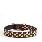 CecePet Aten Handmade Deri Köpek Tasması Kahverengi M (36-45CM) Cl-At-Br-M